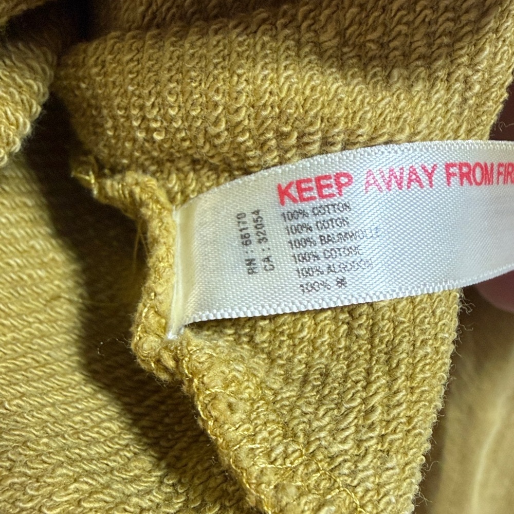 Free People FP Movement Only One Hoodie Jacket Top mustard green size Large - Picture 11 of 11